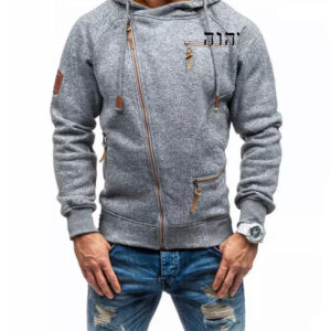 Mens-Yahweh-diagonal-zipper-hoodie
