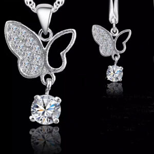 S925-Silver-Necklace-Earring-Set